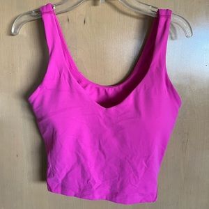 pink lululemon align tank. brand new never worn.